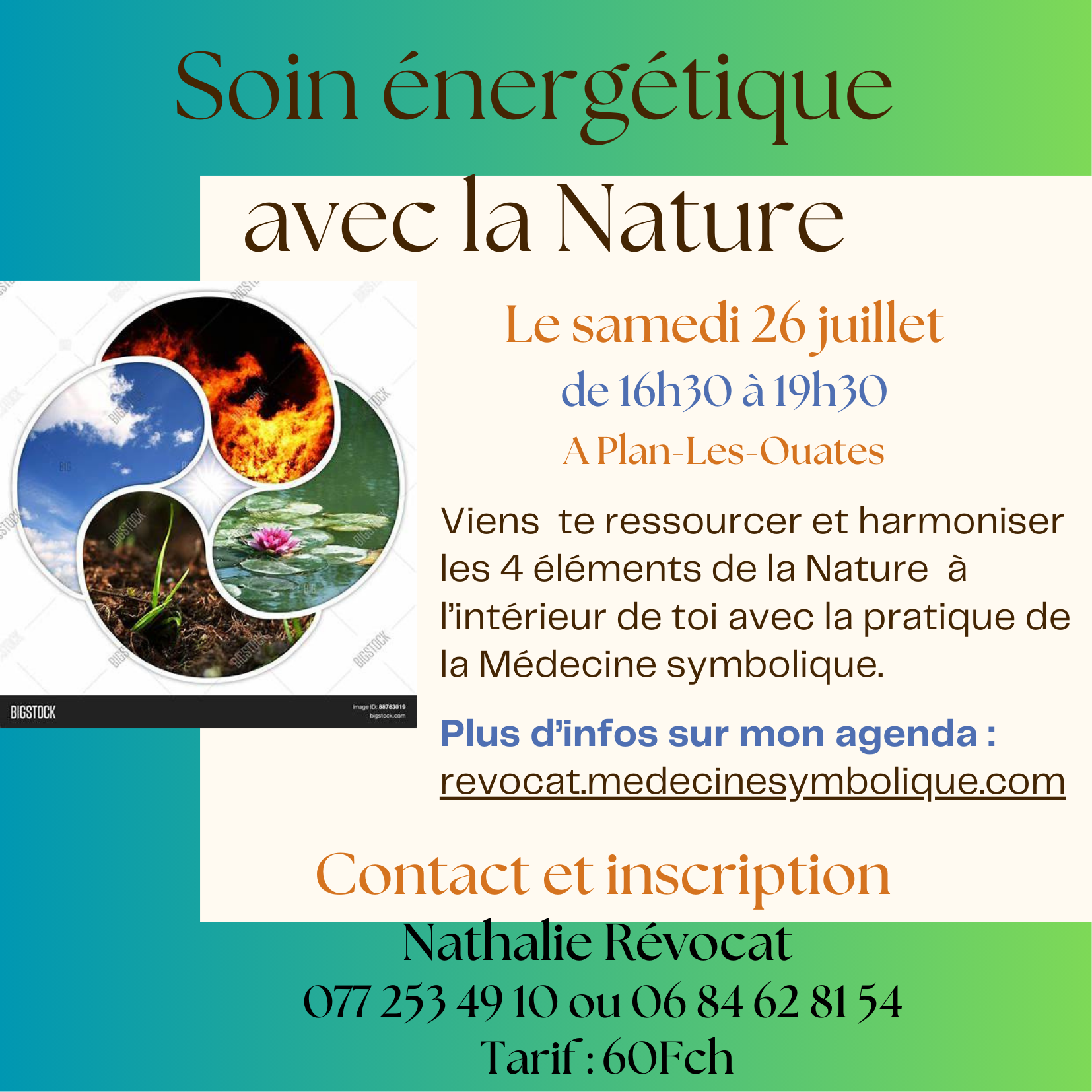 soin énergétique avec la Nature juillet 2025